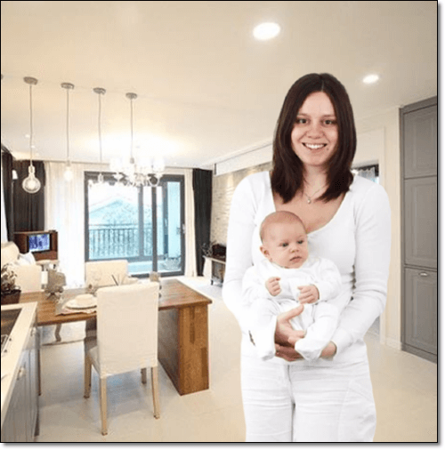 갓난 아기와 엄마