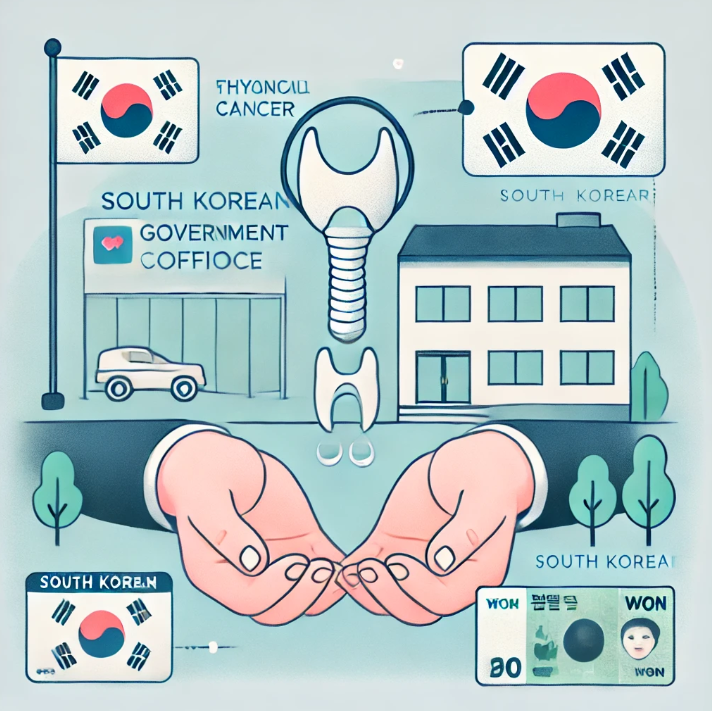 갑상선 암 환자에 대한 한국정부지원금