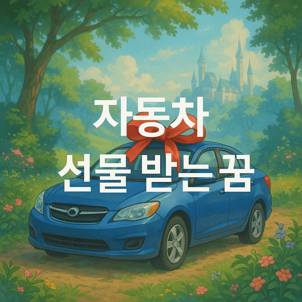 자동차 선물 받는 꿈 해몽