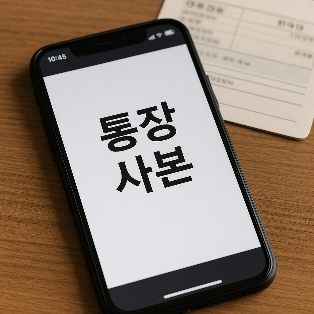 카카오 뱅크 통장사본 출력