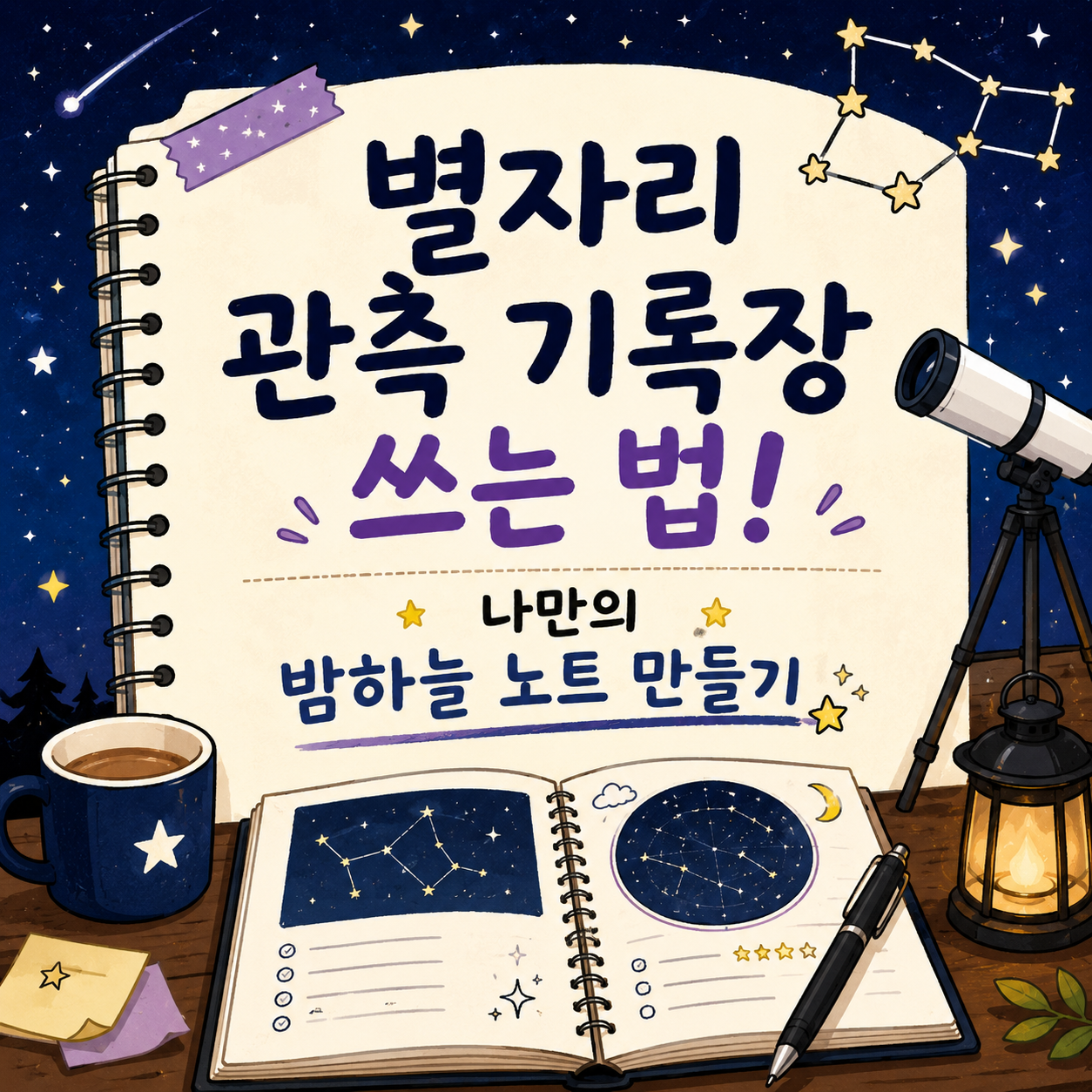 별자리 관측 기록장 쓰는 법