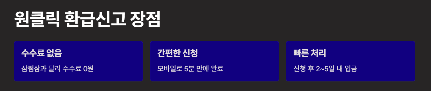 [2025 종합소득세 환급] 국세청 홈택스 원클릭으로 5년치까지 수수료 없이 받는 방법!