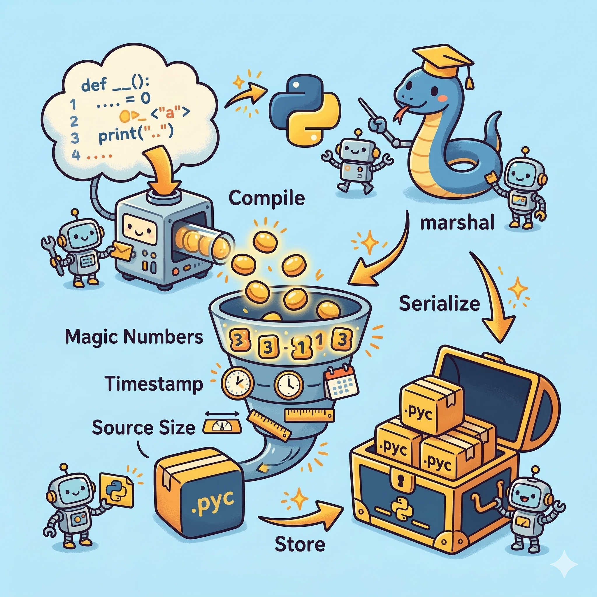 __pycache__와 .pyc 파일 직렬화 구조