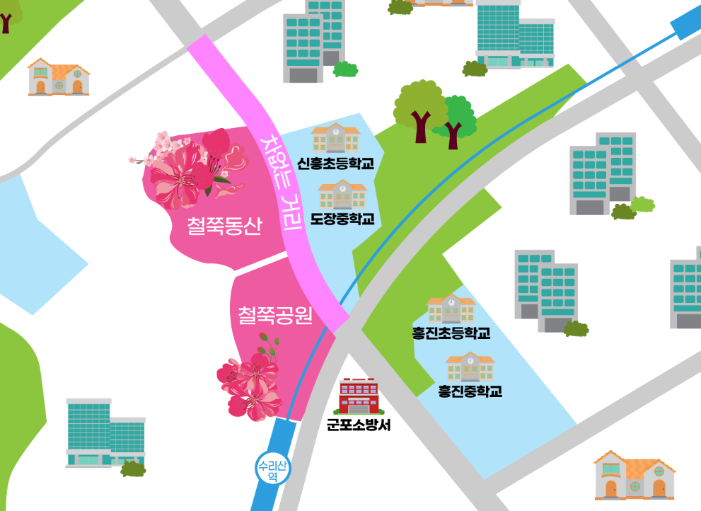 철쭉축제-지도