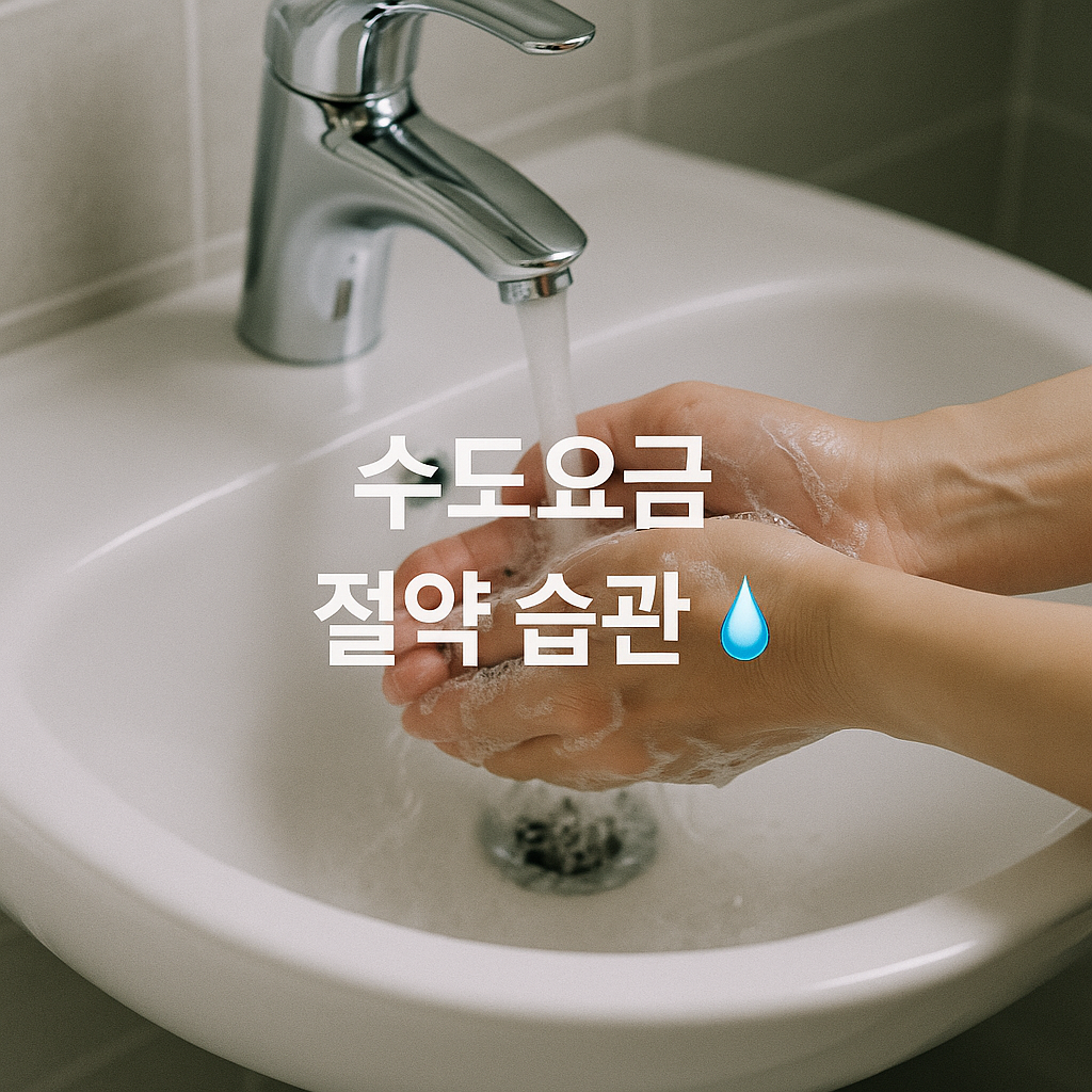 세면 습관만 바꿔도 수도요금이 반으로?💧 절수 생활의 비밀