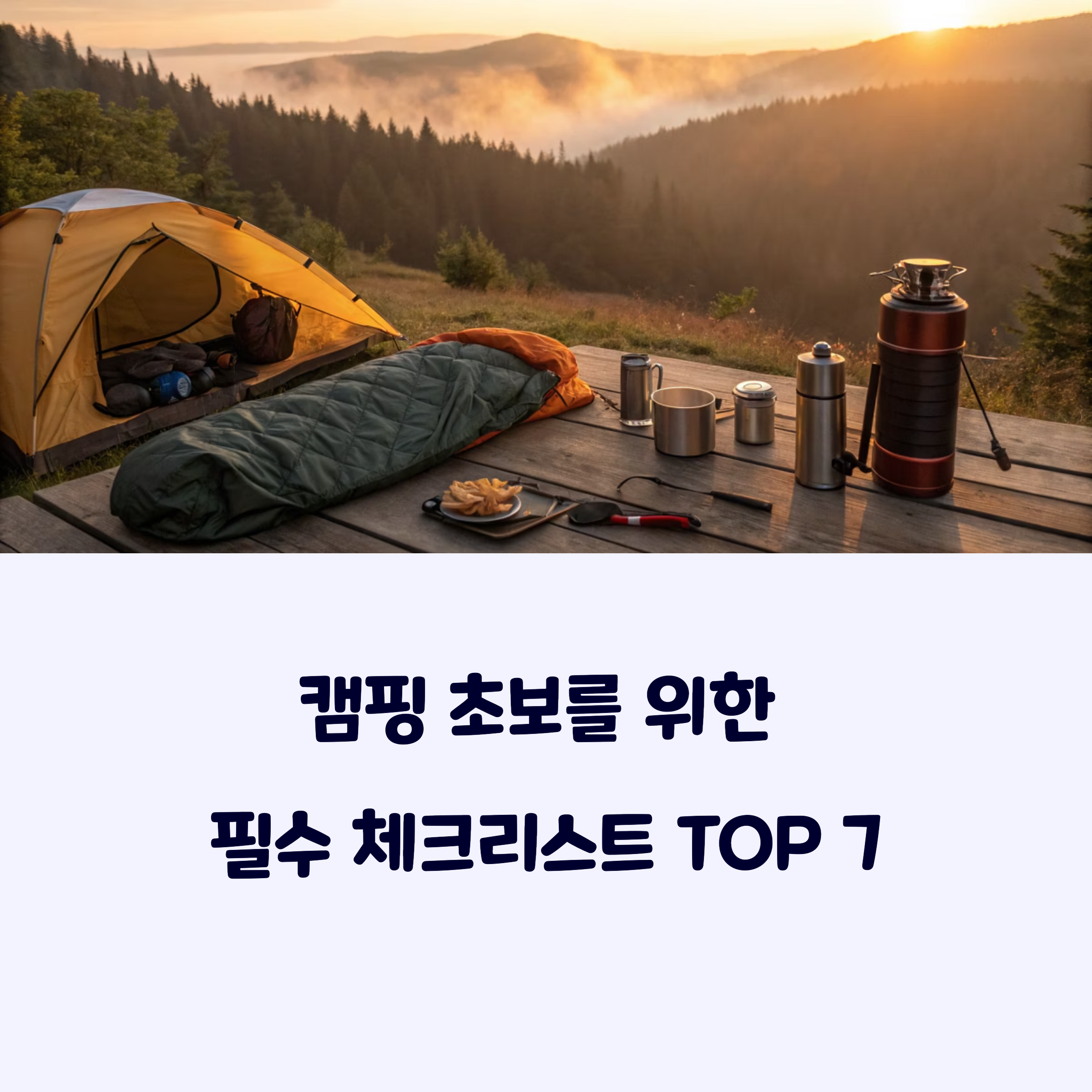 캠핑초보체크리스트