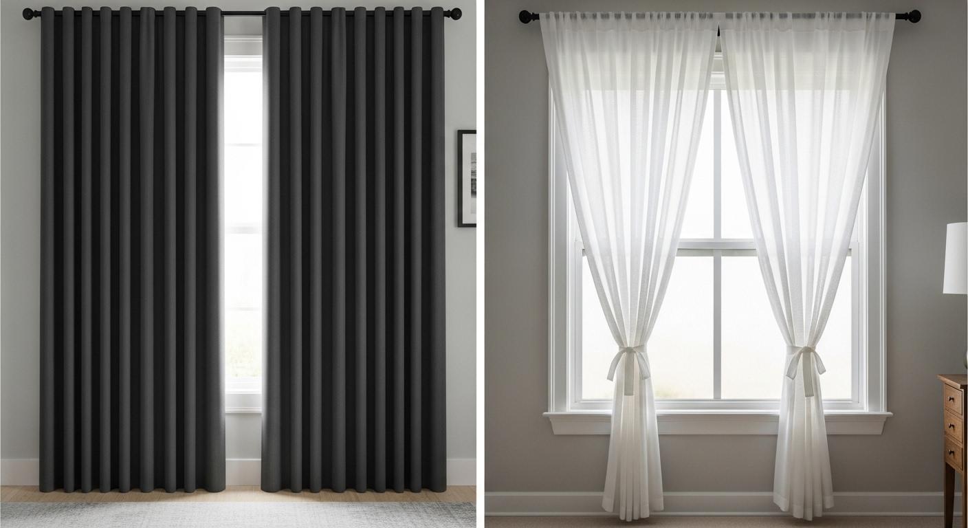 커튼 커텐 차이