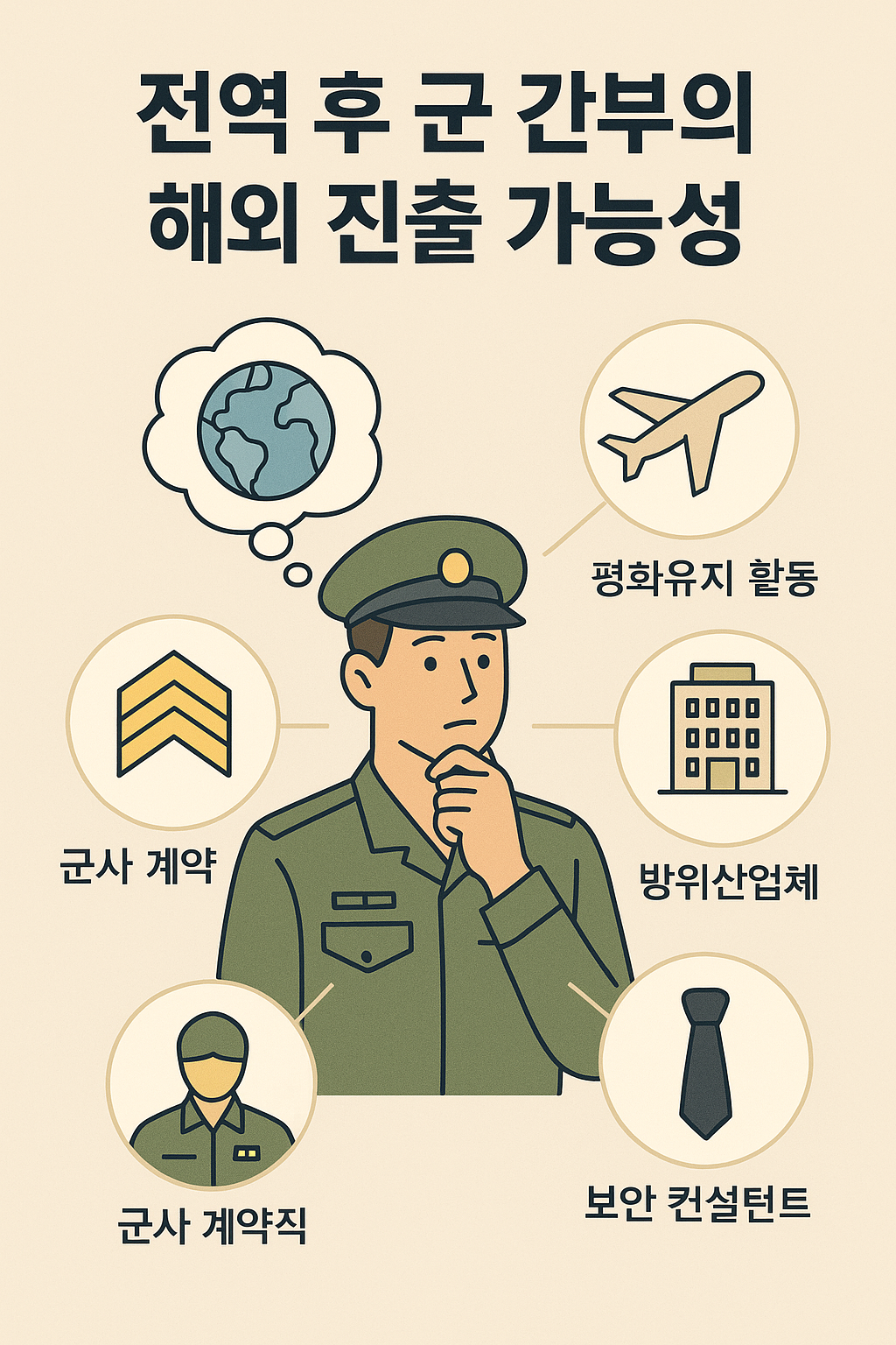 전역 후 군 간부의 해외 진출 가능성 관련 이미지 사진