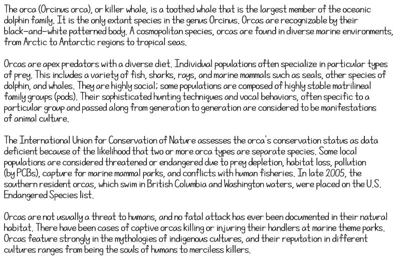 사각사각 서체 영문