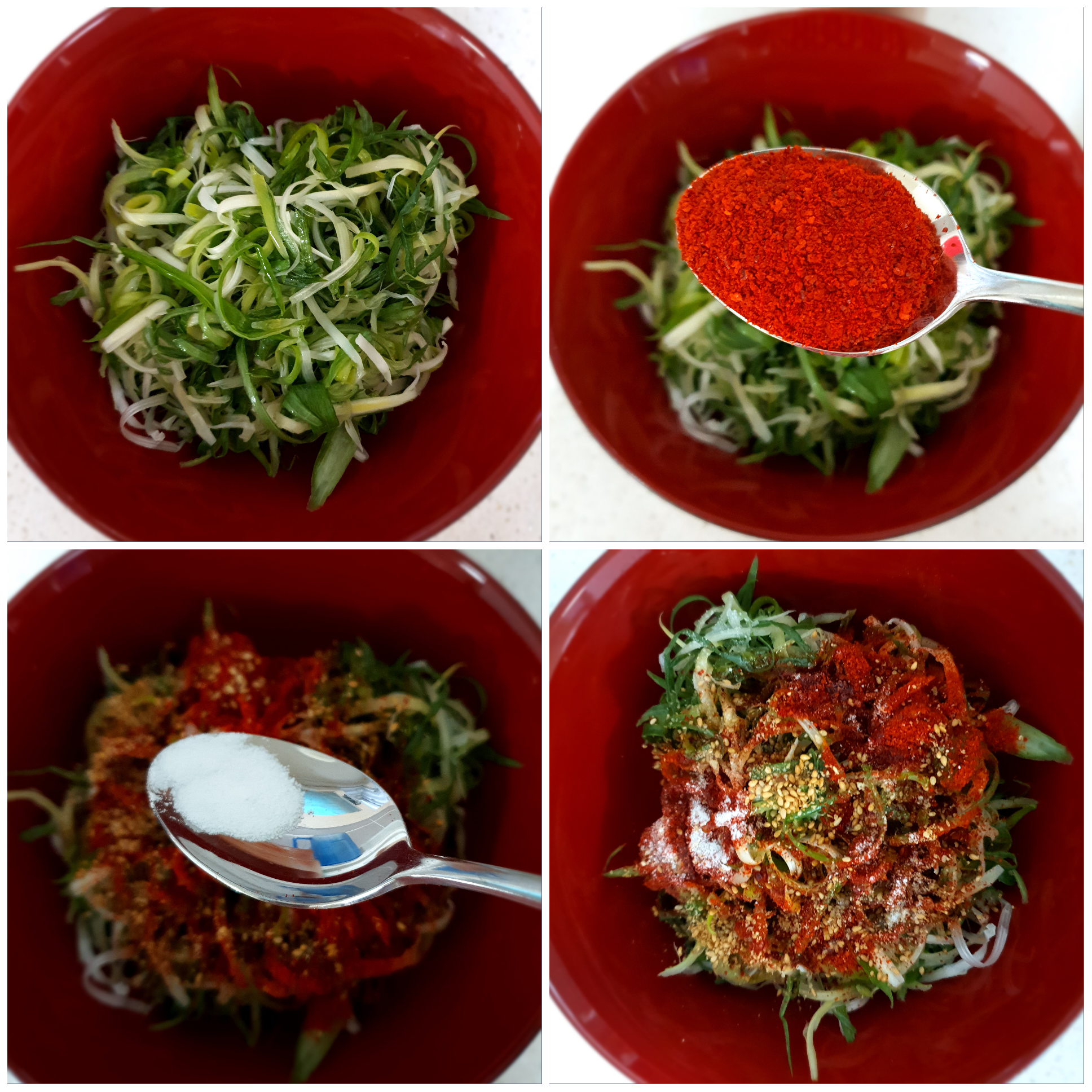 파채-무침과-같이-먹었습니다.