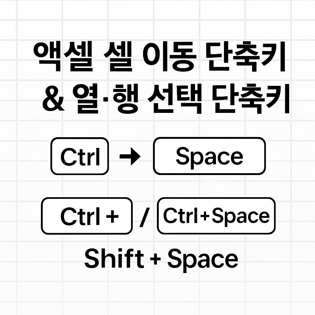 엑셀 셀 이동 단축키