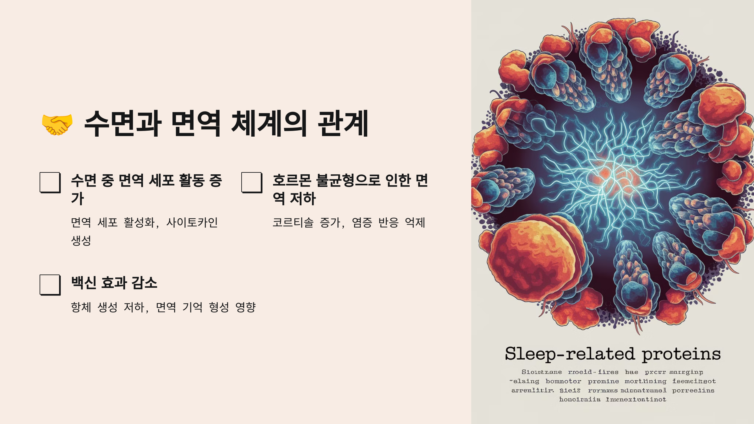 💤 잠 부족과 면역력 저하의 연관성, 🌙 잠이 부족하면 면역력이 약해지는 이유