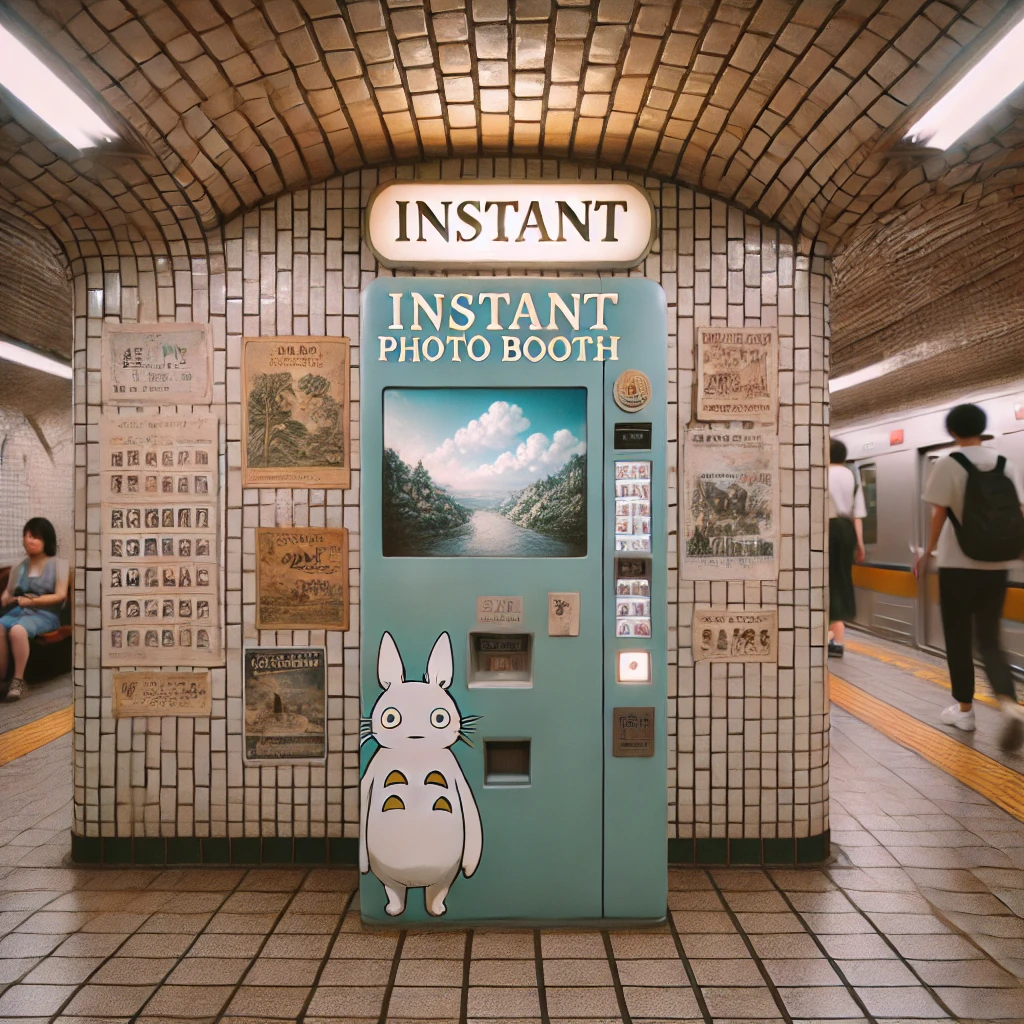 지하철 즉석사진기있는역