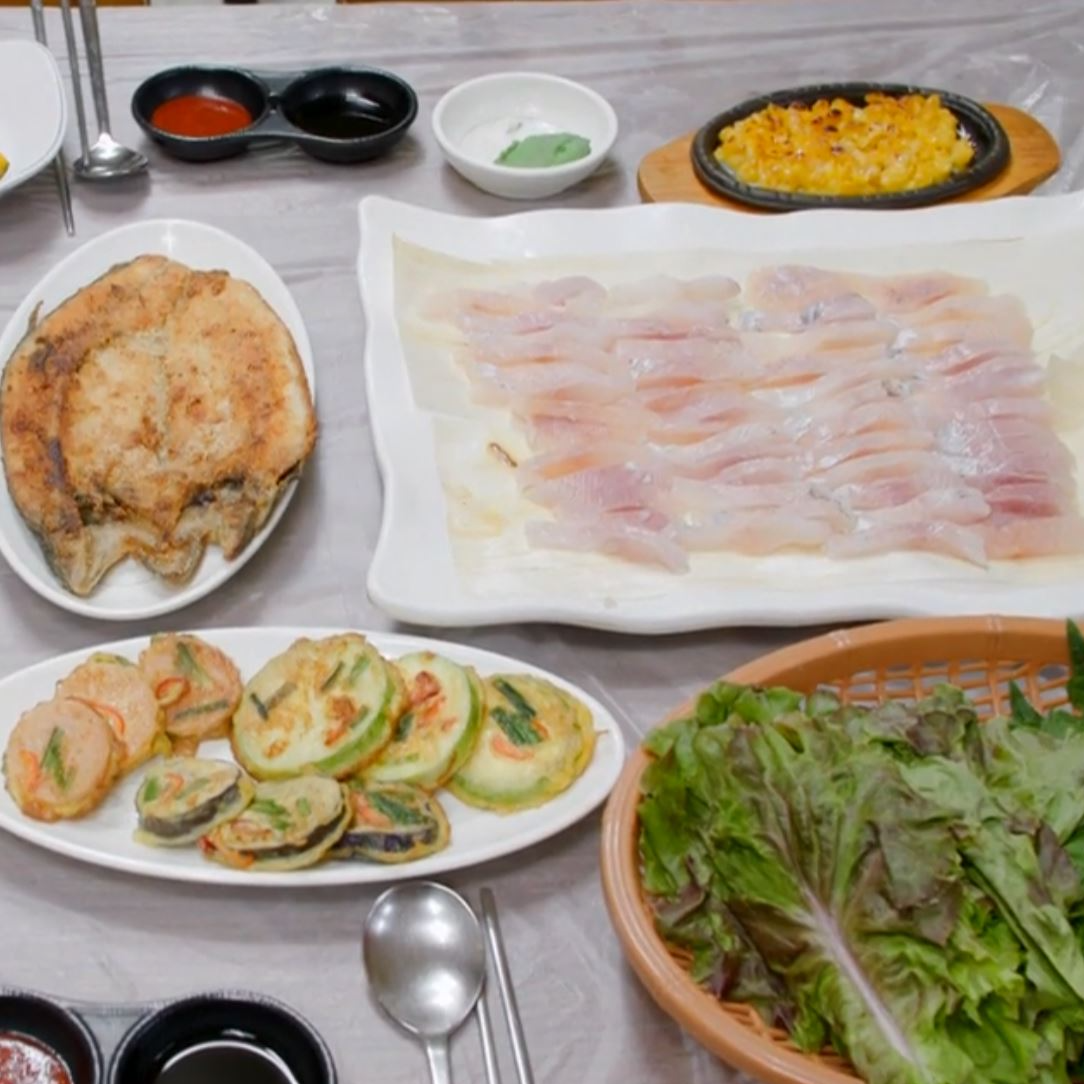 산천어 한상