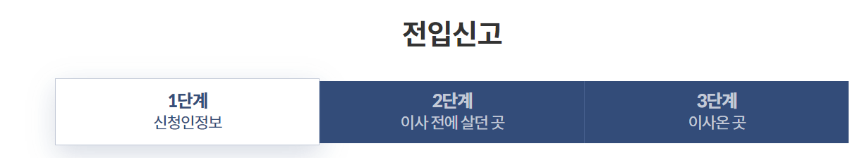 전입신고 인터넷 신고 처리기간 방법