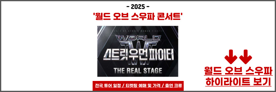 월드 오브 스우파 콘서트
