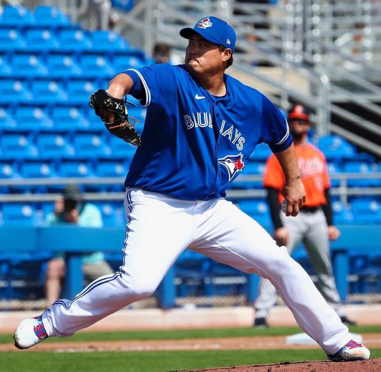 류현신투구사진