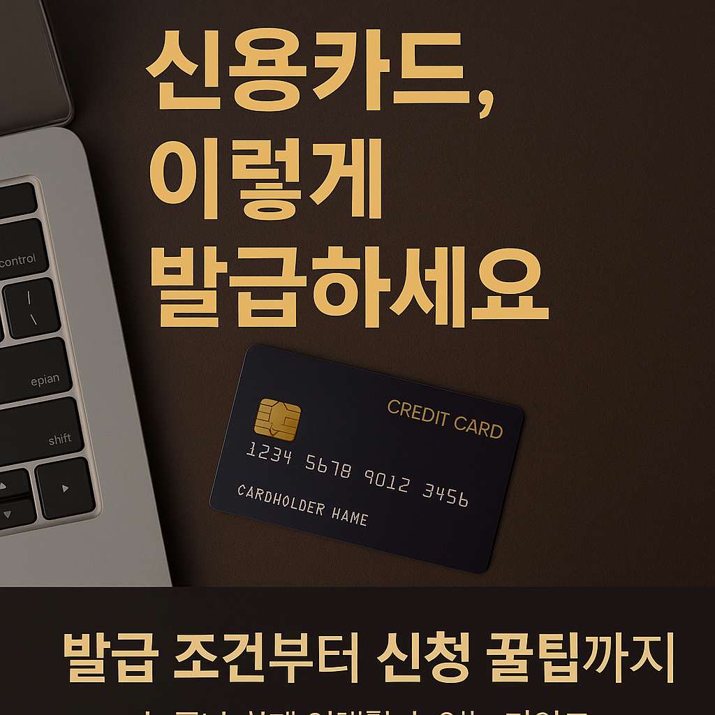 💳 신용카드 발급 조건부터 신청 방법까지 A to Z