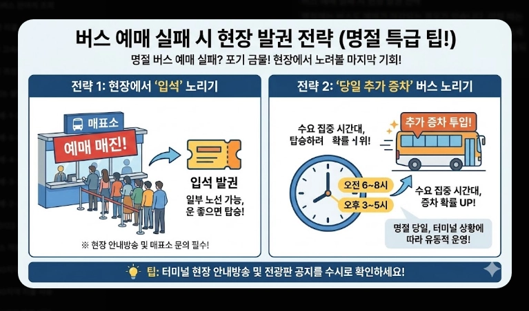 예매 실패 시 교통수단(고속버스,택시)(비교 + 전략)