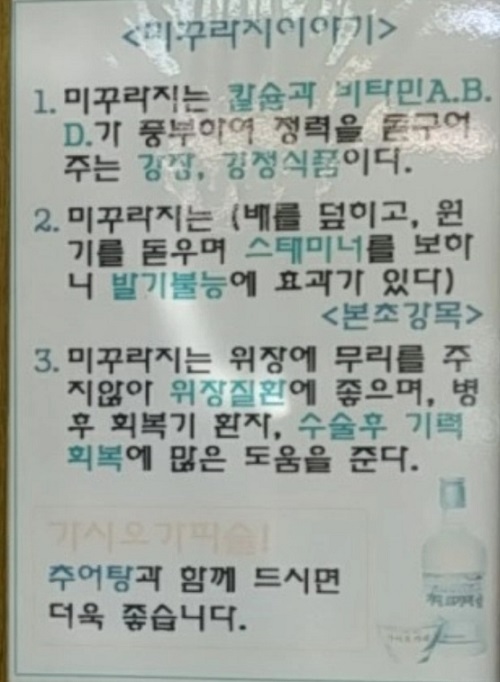 미꾸라지-효능