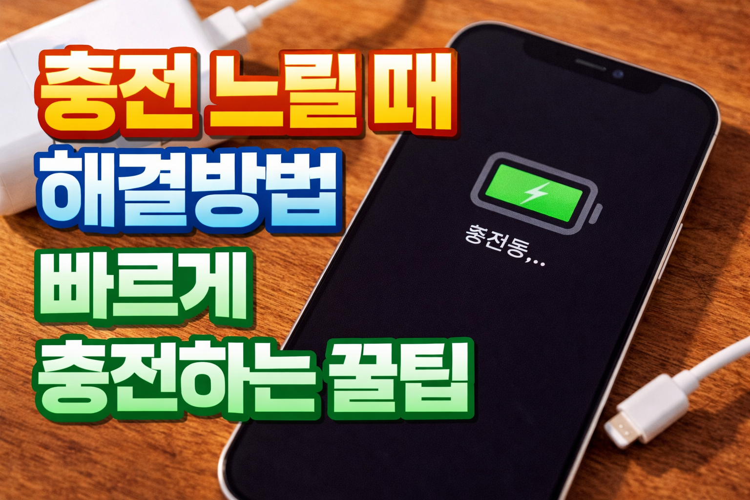 충전느릴때 해결방법