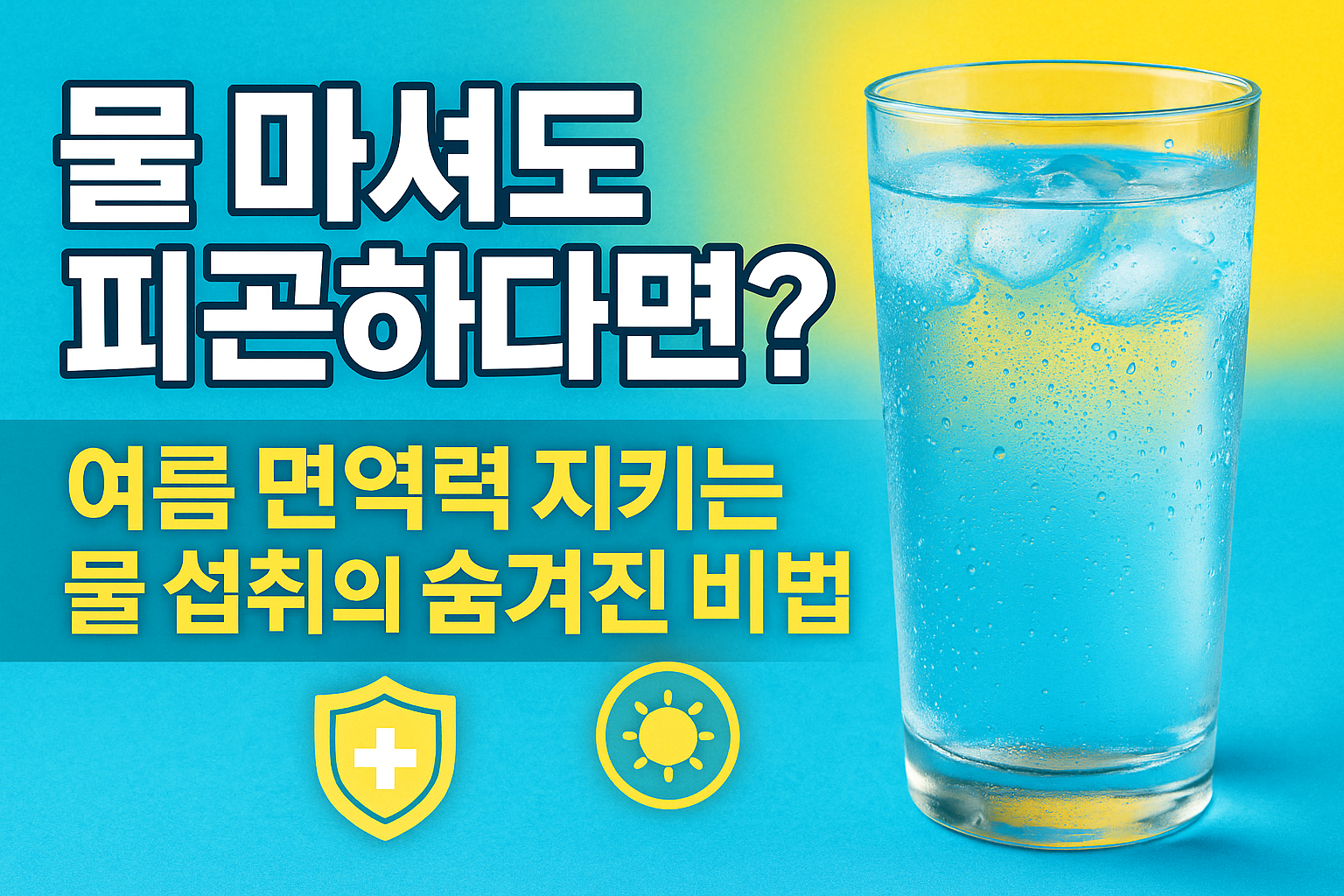 물 마셔도 피곤하다면? 여름 면역력 지키는 물 섭취의 숨겨진 비법