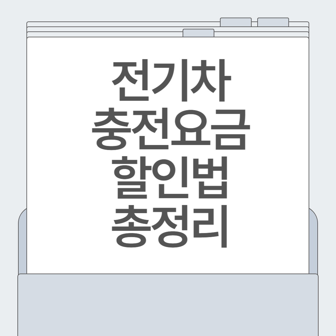 전기차 요금 너무 비싸다구요? 충전요금 할인 꿀팁 정리