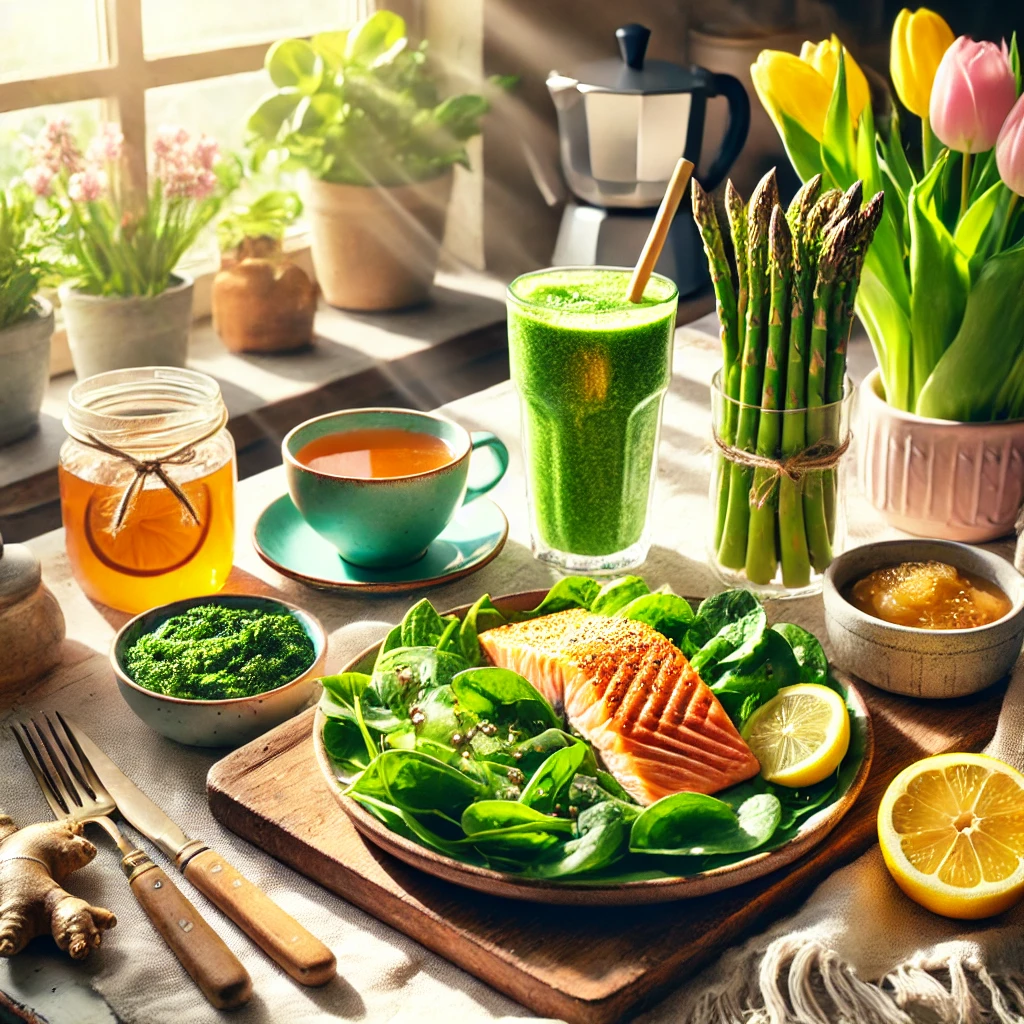 보스턴의 봄을 반영한 건강한 식단