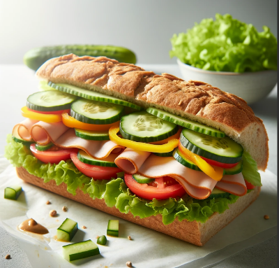 살안찌는음식서브웨이샌드위치