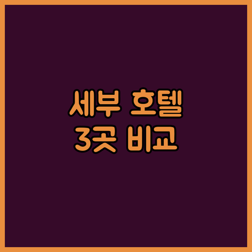 세부 시티 호텔 추천! 워터프론트, ..