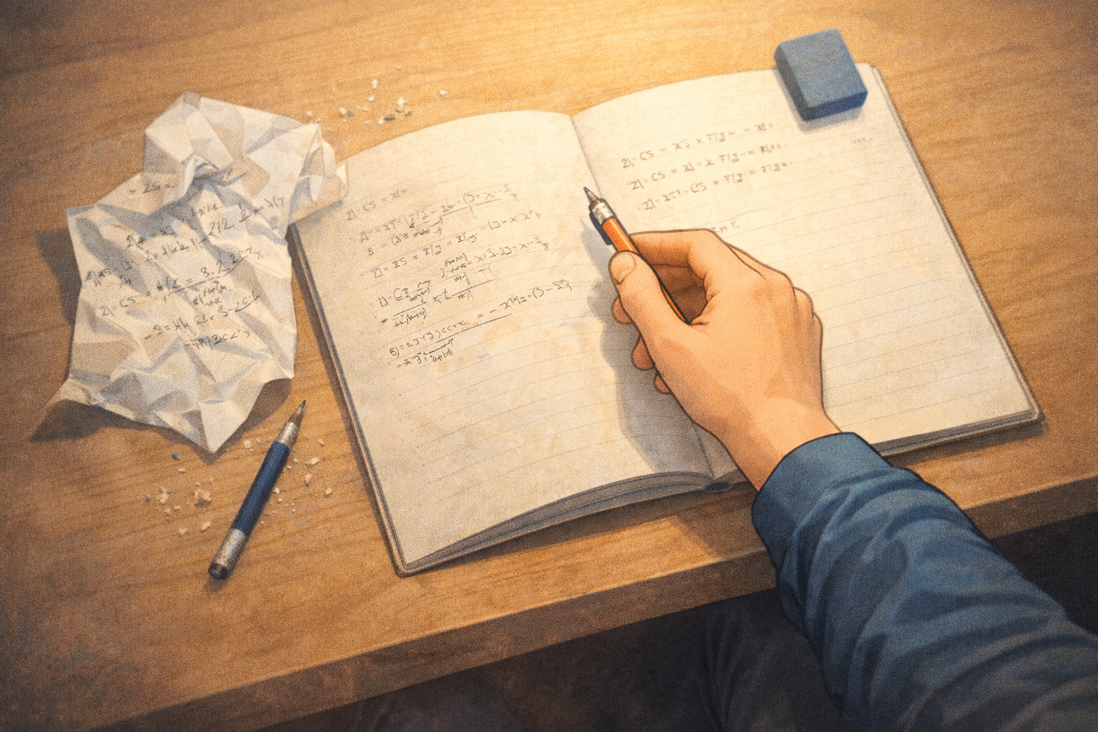 포기 대신 다시 연필을 드는 순간