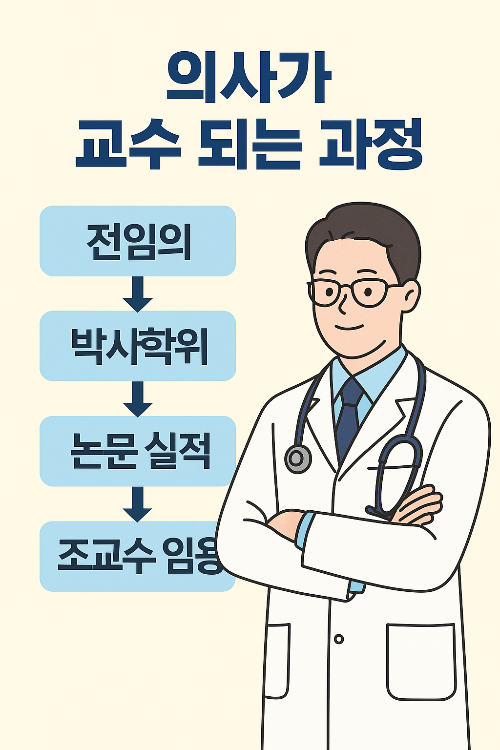 의사가 교수 되는 법? 수련부터 박사까지 전 과정을 알려드립니다!