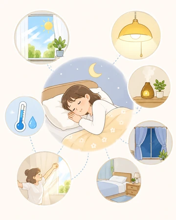 수면질에 영향을 주는 실내 환경 요소3