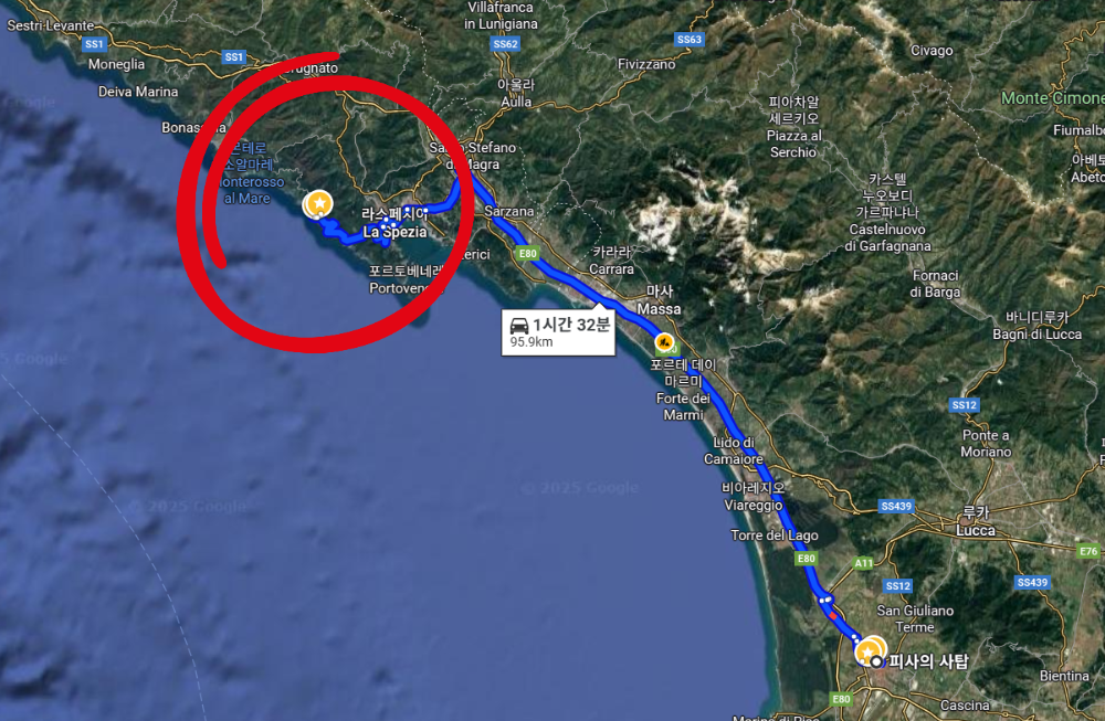 친퀘테레, 마나롤라에 가다.