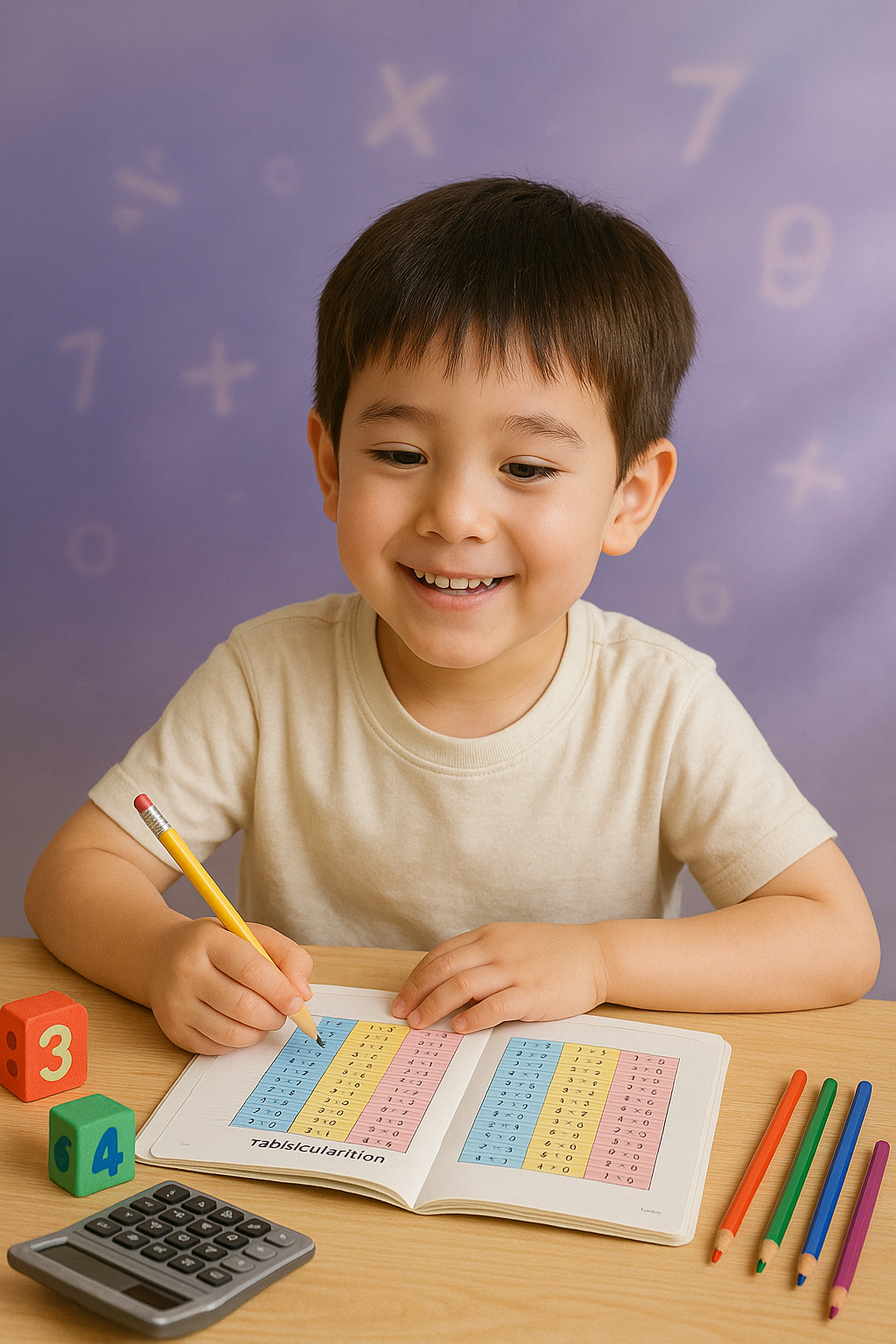 초등학교 입학전 7살 유치원생 구구단 배우기