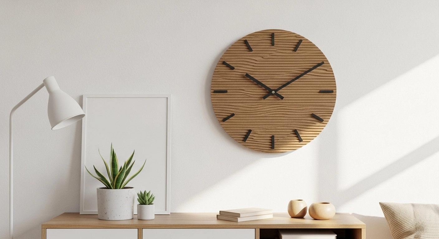 비싼 인테리어 시계 부럽지 않아요! 택배 박스 '골판지'로 무인양품 감성 벽시계 만들기