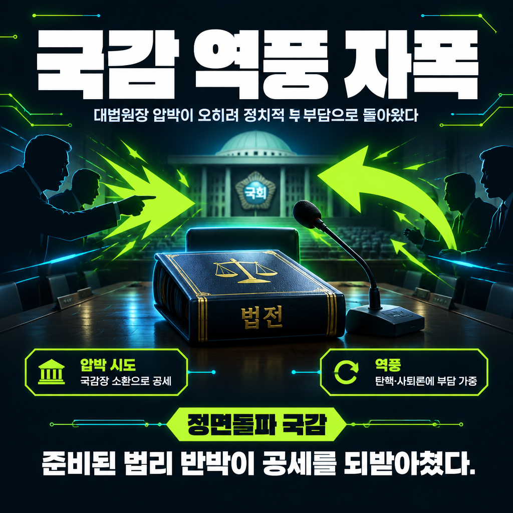 국감 역풍 자폭