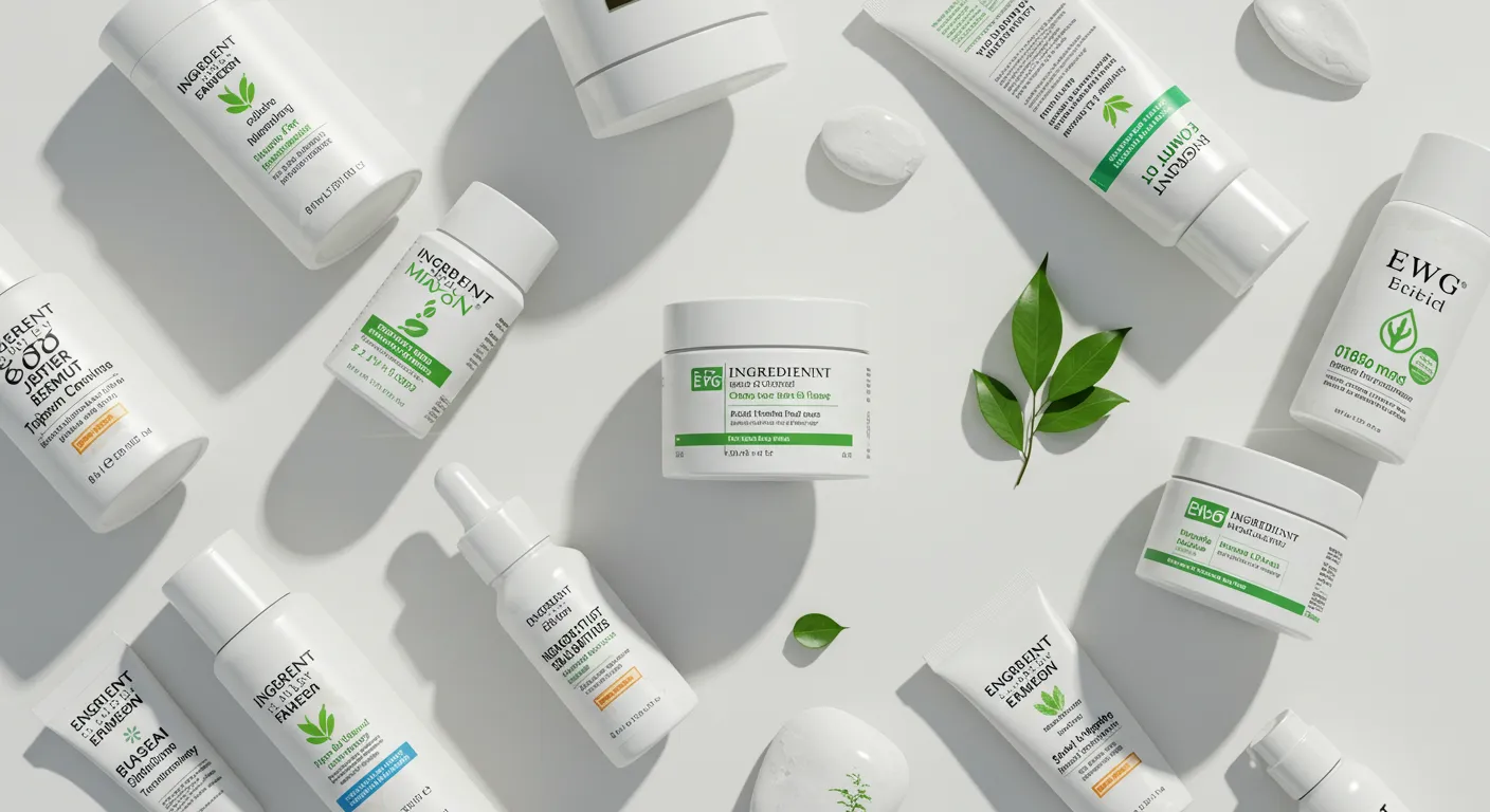 안전한 스킨케어를 위한 EWG 그린 등급 화장품들의 이미지