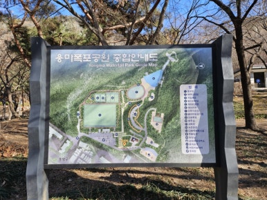 용마폭포공원 안내도