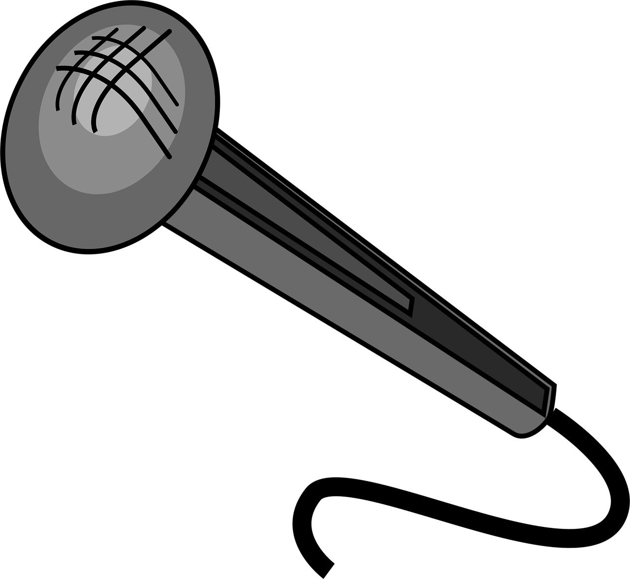 무대 위 마이크와 조명 관련 사진