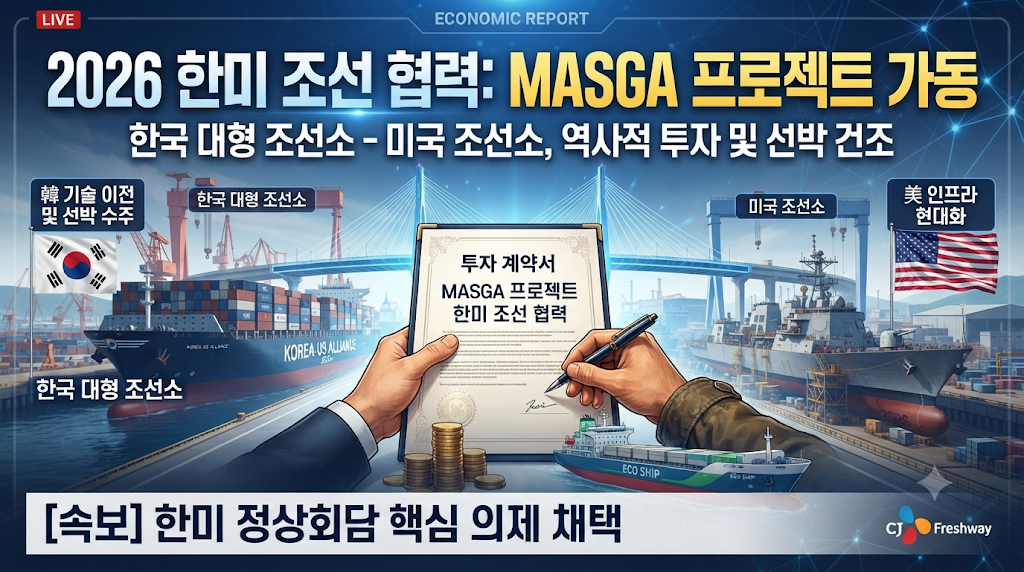 2026년 한미 조선 협력 MOU와 MASGA 투자 및 조선산업 협력 현황