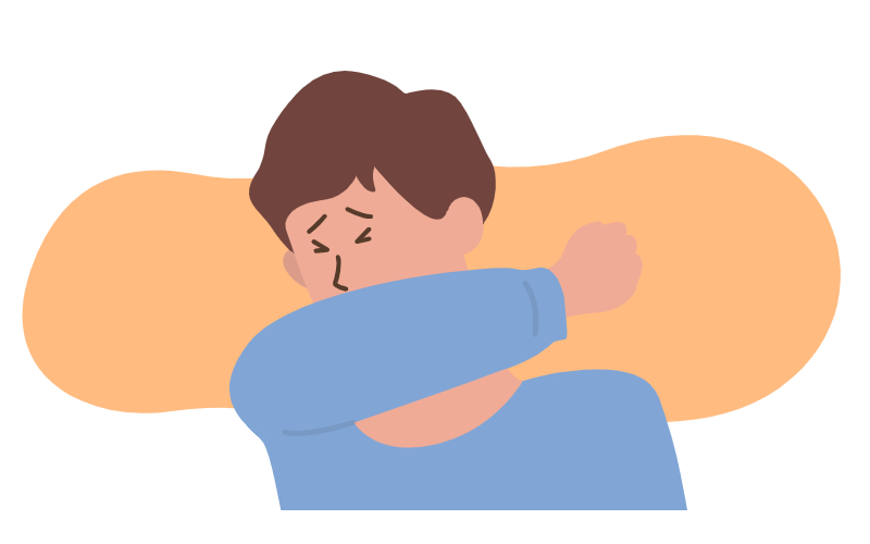 팔꿈치 기침