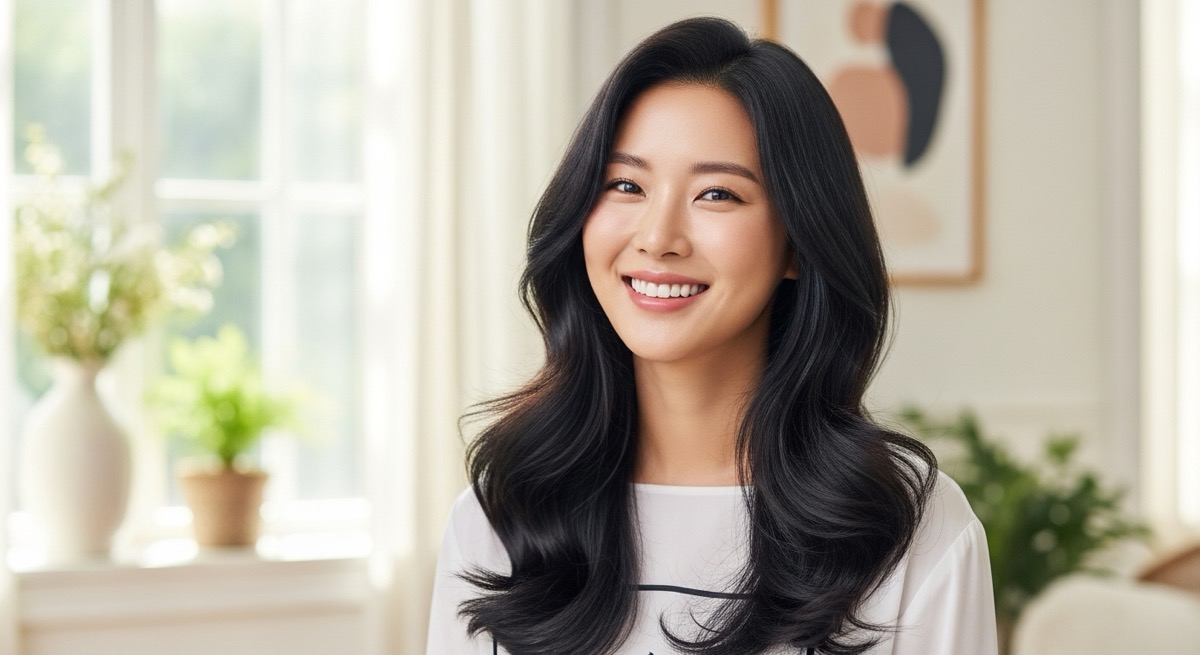 긴머리 헤어스타일