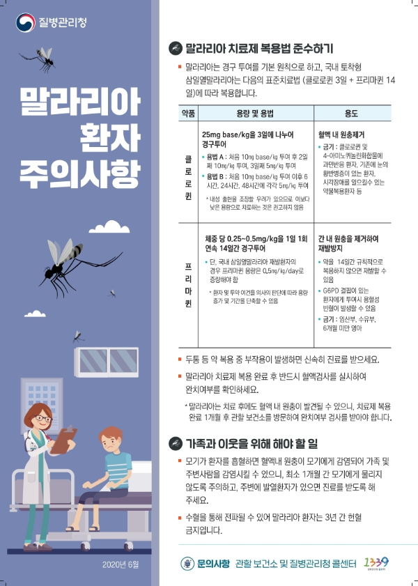 말라리아 치료