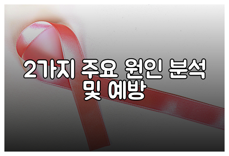 2가지 주요 원인 분석 및 예방