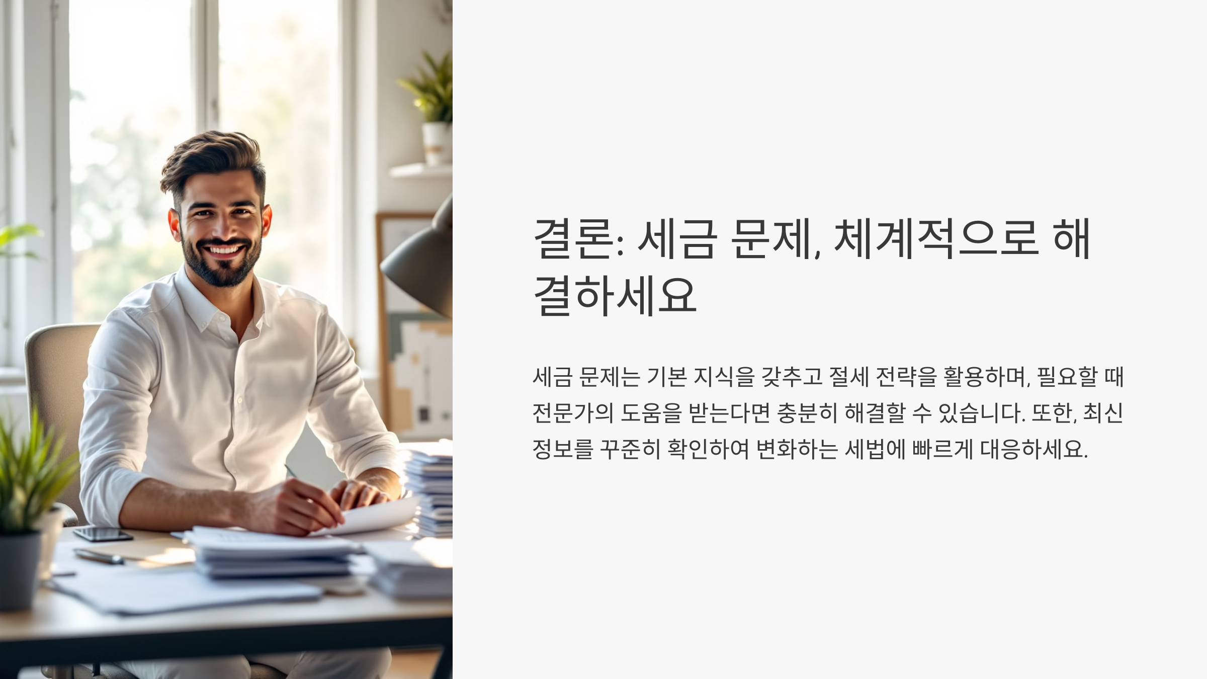 결론: 세금 문제, 체계적으로 해결하세요