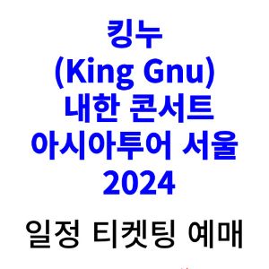 킹누-내한-콘서트-티켓팅-예매-아시아투어-2024-일정