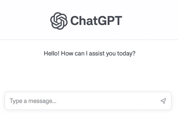 ChatGPT 정상 화면