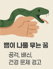 뱀이 나를 무는 꿈해몽