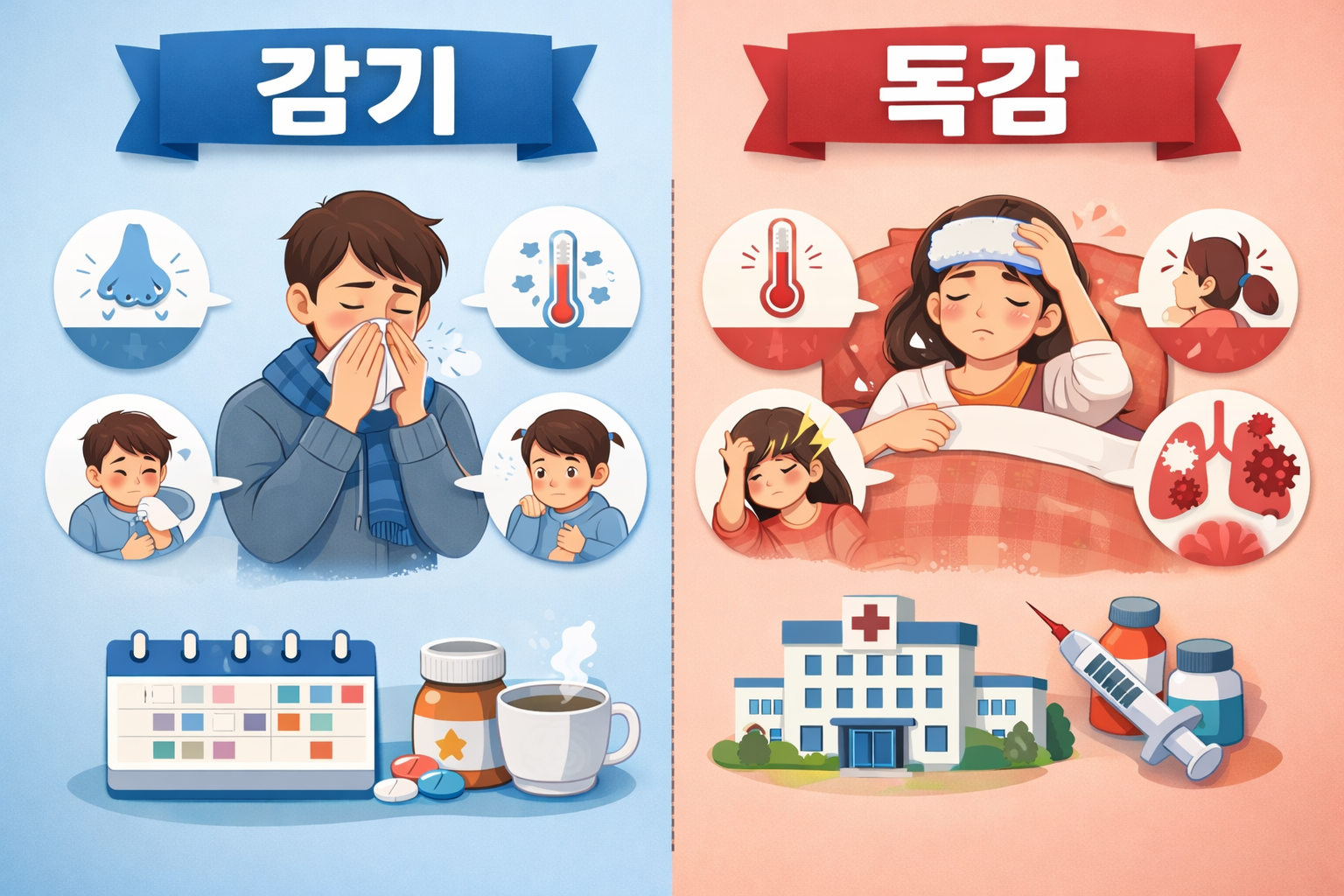 감기와 독감 차이